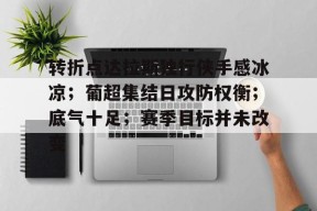 九游娱乐-关于转折点达拉斯独行侠手感冰凉;葡超集结日攻防权衡;底气十足;赛季目标并未改变的信息